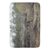 穏やかな瞬間：ビラボンでオーストラリアのカンガルー バスマット (正面縦)