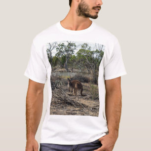 穏やかな瞬間:ビラボンでオーストラリアのカンガルー Tシャツ