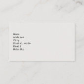 穏やかな瞬間 名刺 (裏面)