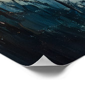 穏やかな瞬間：自然インスパイア-抽象芸術油スタイル ポスター (角)