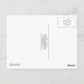 穏やかな石 - 3Dレンダリング ポストカード (裏面)