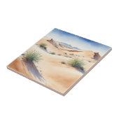 穏やかな砂漠の風景と柔らかい砂丘 タイル (側面)