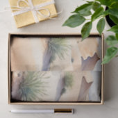 穏やかな砂漠の風景と柔らかい砂丘 薄葉紙 (ギフト)