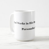 穏やかな神のマグカップ コーヒーマグカップ (正面左)
