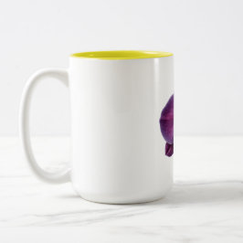 穏やかな禅風の花柄 コーヒーマグ ツートーンマグカップ