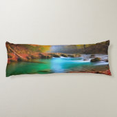 穏やかな秋の川景色 ボディピロー (裏面)