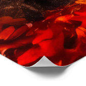 穏やかな秋の川景色 ポスター (角)