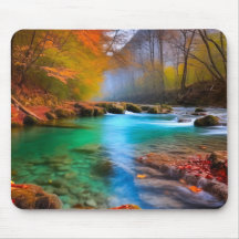 穏やかな秋の川景色