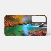 穏やかな秋の川景色 SAMSUNG GALAXYケース (裏面横)