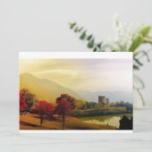 穏やかな秋の風景と穏やかな湖 招待状 (スタンド正面)