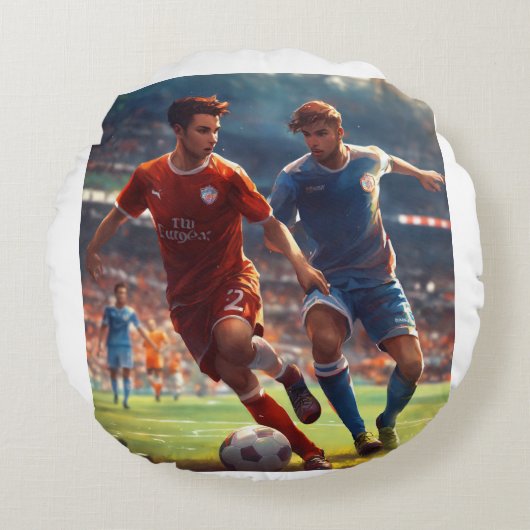 「穏やかな秋」 ラウンドクッション (正面)