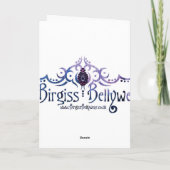 穏やかな種族のImprovのベリーダンスのバースデー・カードを保って下さい カード (裏面)