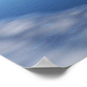 穏やかな穏やかな春のアイスリバーシーン祈りの言葉 ポスター (角)