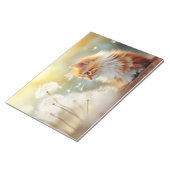 穏やかな穏やかな穏やかな猫の毛皮のペット ノートパッド (アングル)