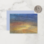穏やかな空の抽象手描きブランク フラットカード ノートカード (正面/裏面インサイチュ)