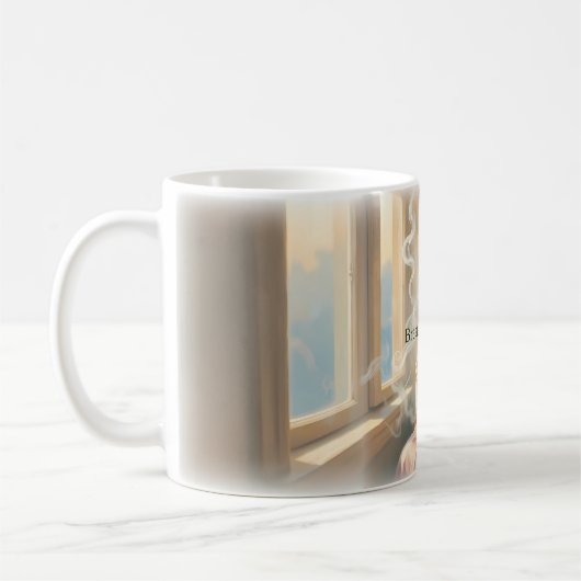 穏やかな窓辺のマグカップ コーヒーマグカップ (左)