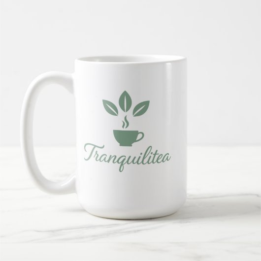 穏やかな紅茶 楽しい お茶好きさん コーヒーマグカップ (左)