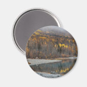 穏やかな素朴秋の風景磁石 マグネット (正面/裏面)