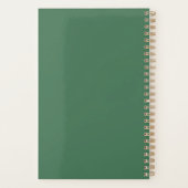 穏やかな緑の多肉植物 プランナー手帳 (裏面)