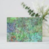穏やかな緑の抽象芸術招待、最高の穏やかな緑 招待状 (スタンド正面)