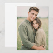 穏やかな緑の自然の写真 招待状 (正面/裏面)