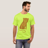 "穏やかな縞模様のトラ" Tシャツ (正面フル)