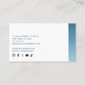 穏やかな美しいスキンケア、マッサージ、スパアポイントメント 予約カード (裏面)