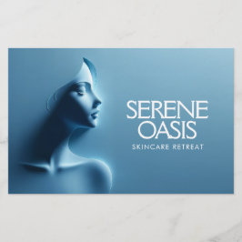 穏やかな美しいスキンケア、マッサージ、スパ チラシ