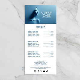 穏やかな美しいスキンケア、マッサージ、スパ ラックカード