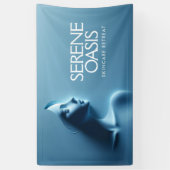 穏やかな美しいスキンケア、マッサージ、スパ 横断幕 (縦)