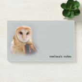 穏やかな美しい納屋フクロウの猛禽鳥の餌食 ポストイット (オフィス)