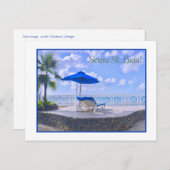 穏やかな聖ルシア/シーズバイザシー ポストカード (正面/裏面)