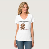 穏やかな自信を持つサル - 静かな進歩 Tシャツ (正面フル)