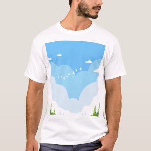 穏やかな自然の景色 ミニマリスト ユニセックスTシャツ Tシャツ