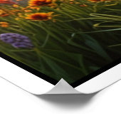 穏やかな自然景観シーン ポスター (角)