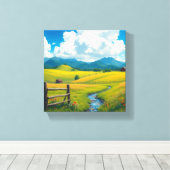 穏やかな自然 キャンバスプリント (インサイチュ (ウッドフロア))