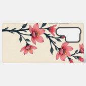 「穏やかな花々:フローラの優雅さ」電話ケース SAMSUNG GALAXYケース (裏面横)