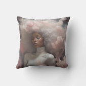 穏やかな花の夢 – エレガントフローラ クッション (裏面)