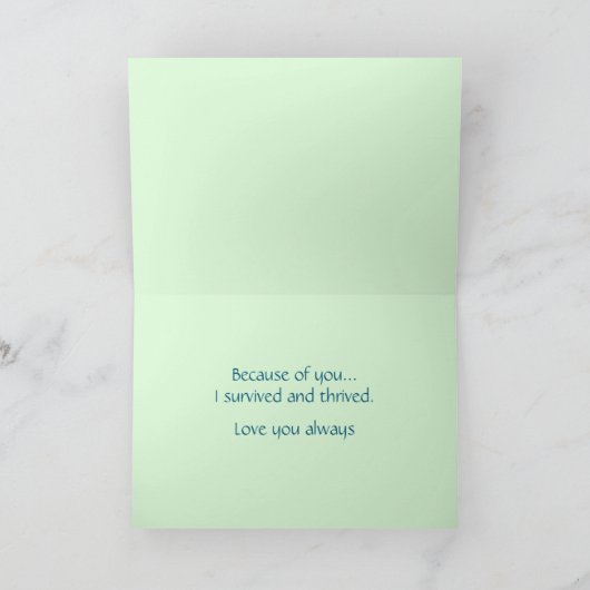 穏やかな花の母の日カード カード (内部)