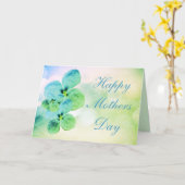 穏やかな花の母の日カード カード (黄色い花)