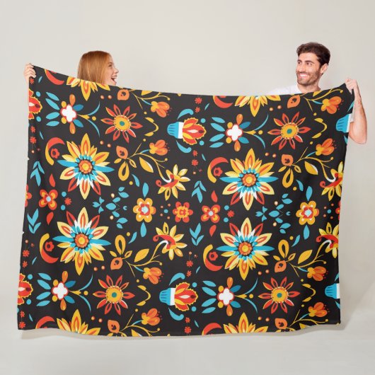 穏やかな花びらのパターン60x80フリースブランケット フリースブランケット (インサイチュ)