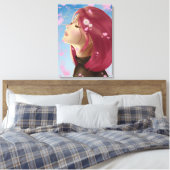 穏やかな花 キャンバスプリント (インサイチュ (寝室))