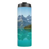 穏やかな荒野の風景ポスターレイクマウンテン タンブラー (正面)