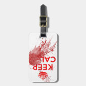 穏やかな血のゾンビを保って下さい ラゲッジタグ (正面縦)