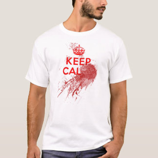 穏やかな血のゾンビを保って下さい Tシャツ