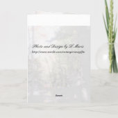 穏やかな誕生日願い カード (裏面)