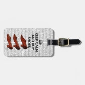 穏やかな買物の靴を保って下さい ラゲッジタグ (正面横)