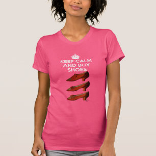 穏やかな買物の靴2を保って下さい Tシャツ
