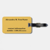 穏やかな賭けラスベガスを保って下さい ラゲッジタグ (裏面横)