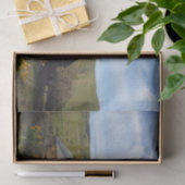 穏やかな赤と銀の納屋ひまわりの中 薄葉紙 (ギフト)